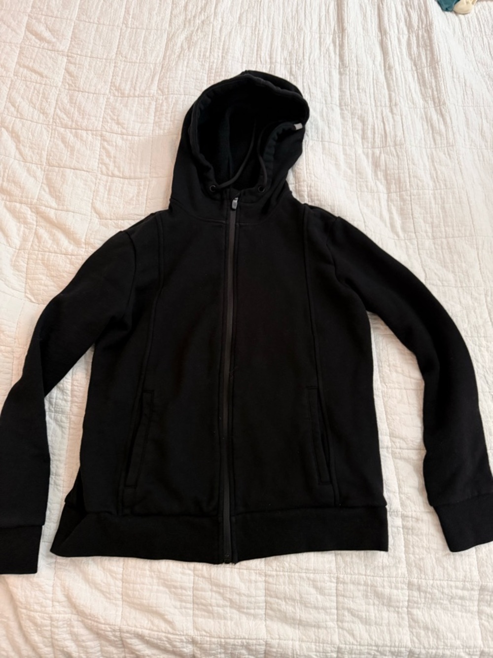 FIGS Essentials Fleece Full Zip Hoodie Sweatshirt (Small)